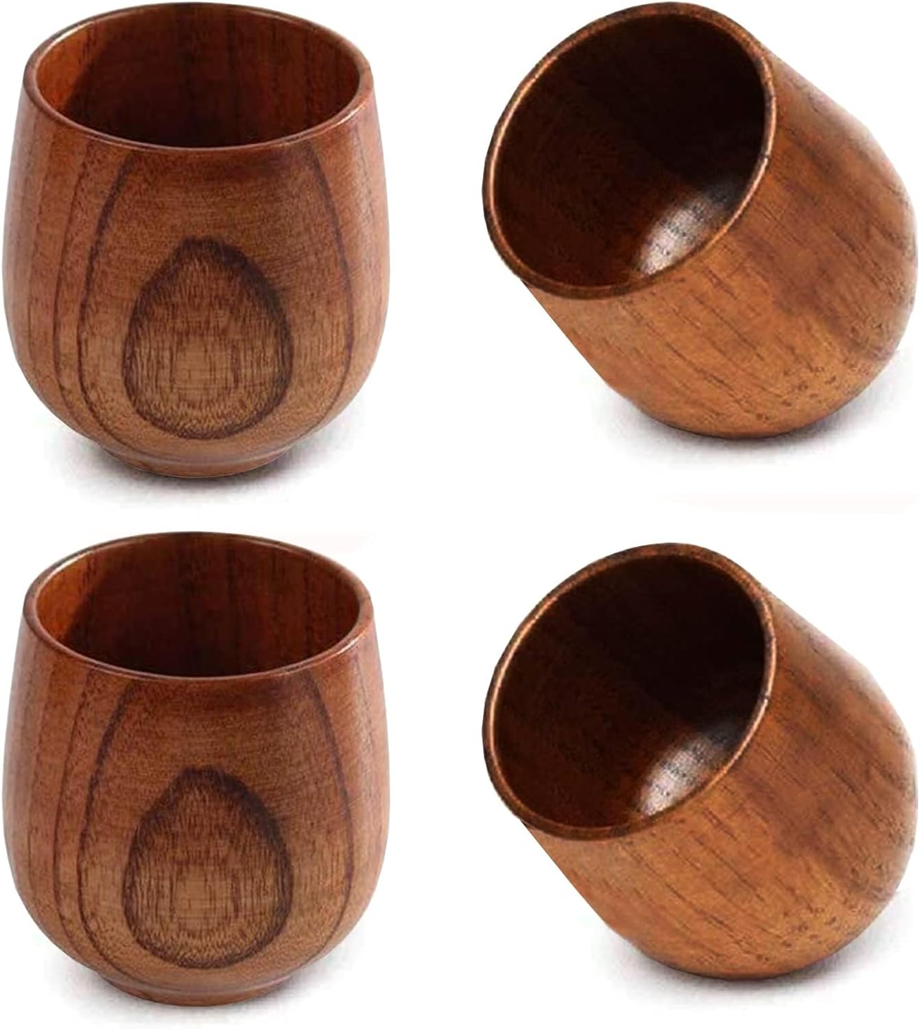 Wine Beer Coffee Drink - Wooden Tea Cups Top Grade Natural