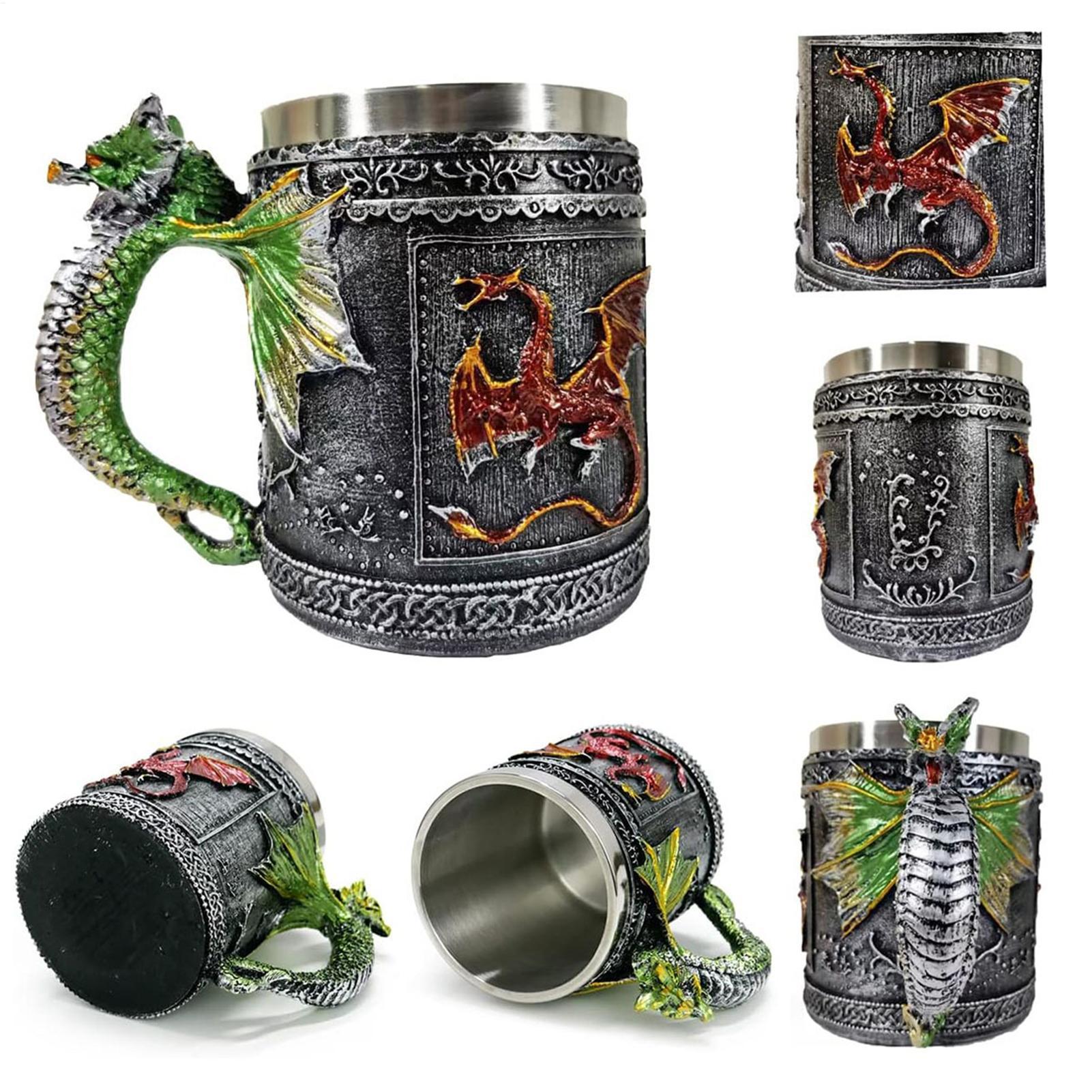 Wine Beer Coffee Drink - Dragon Mug Gothic Drinking Cups Medieval