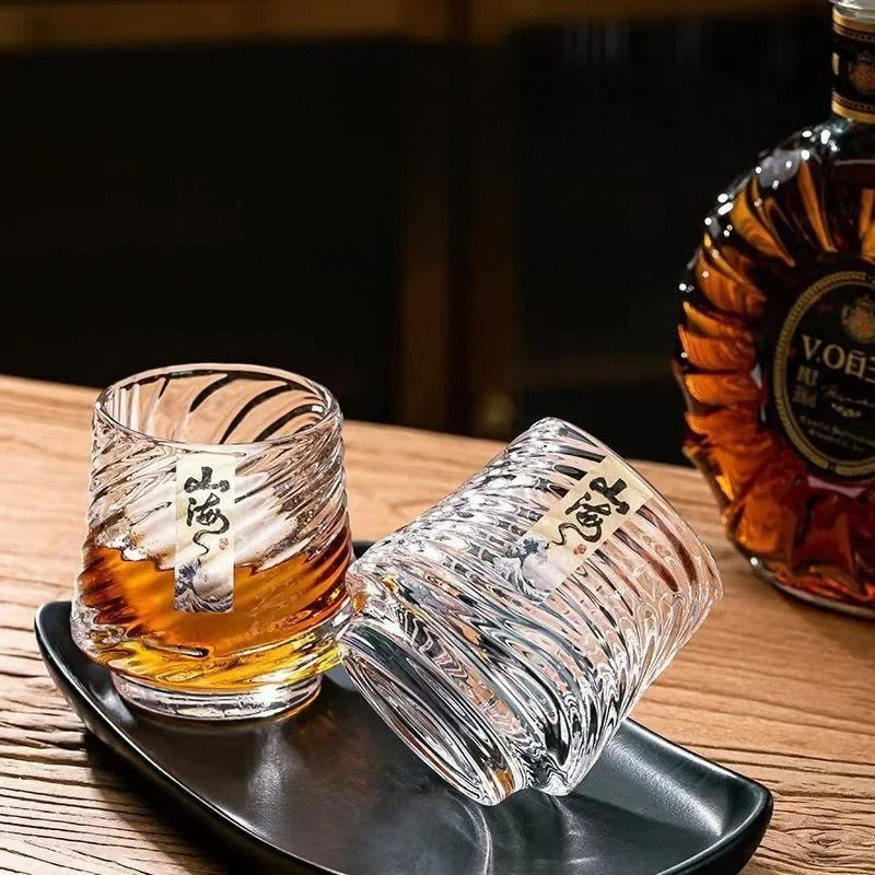 Wine In Beer Glass - Glass Whiskey Cup Set Shanhai Cup