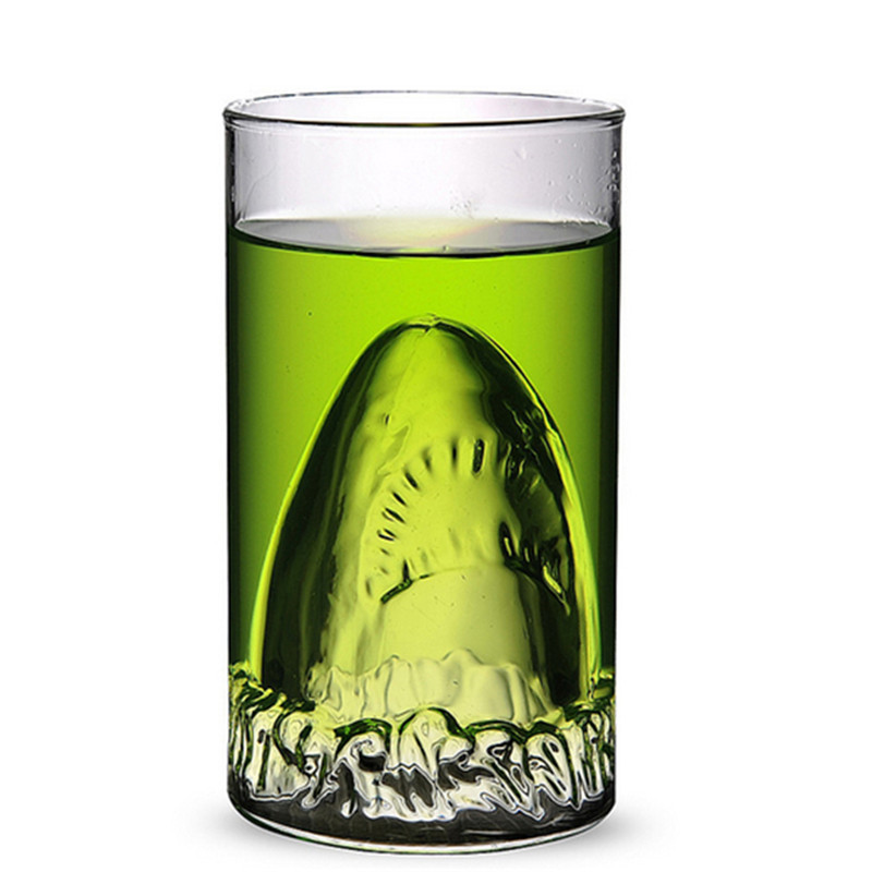 Wine Beer Coffee Drink - 300Ml Cá Mập Uống Đôi Kính
