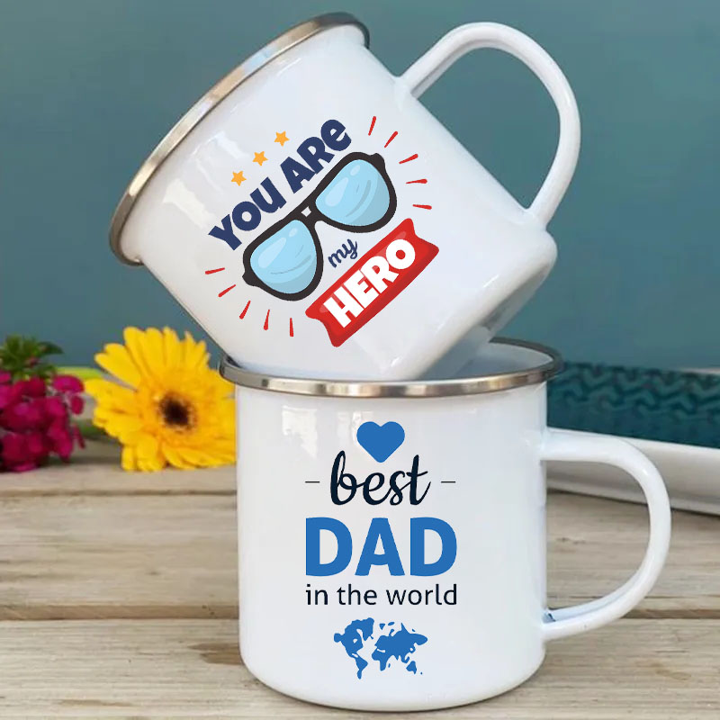 Wine Beer Coffee Drink - You Are My Hero Print Enamel