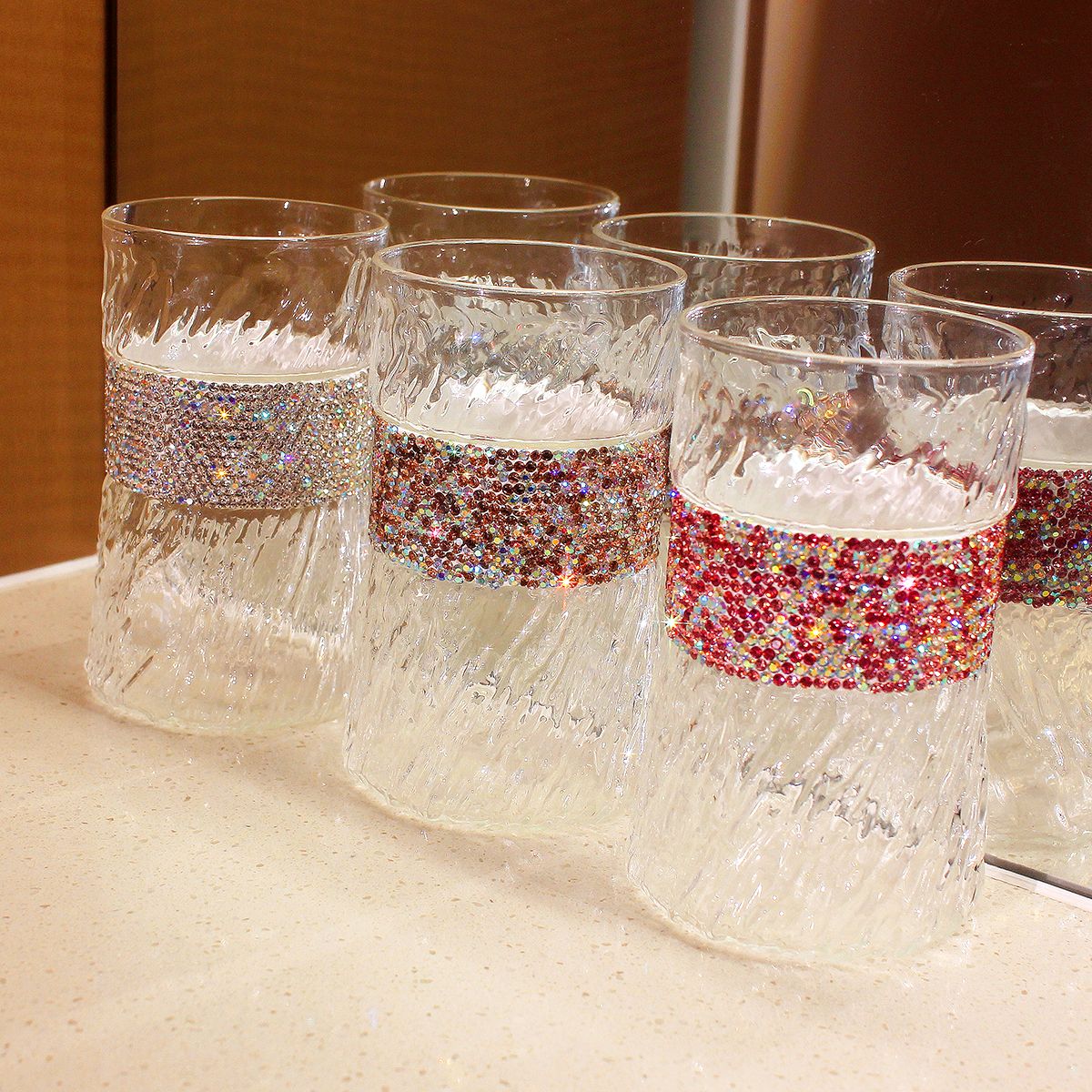 Wine Beer Coffee Drink - 410ml Bling Diamond Glass Cup Wine