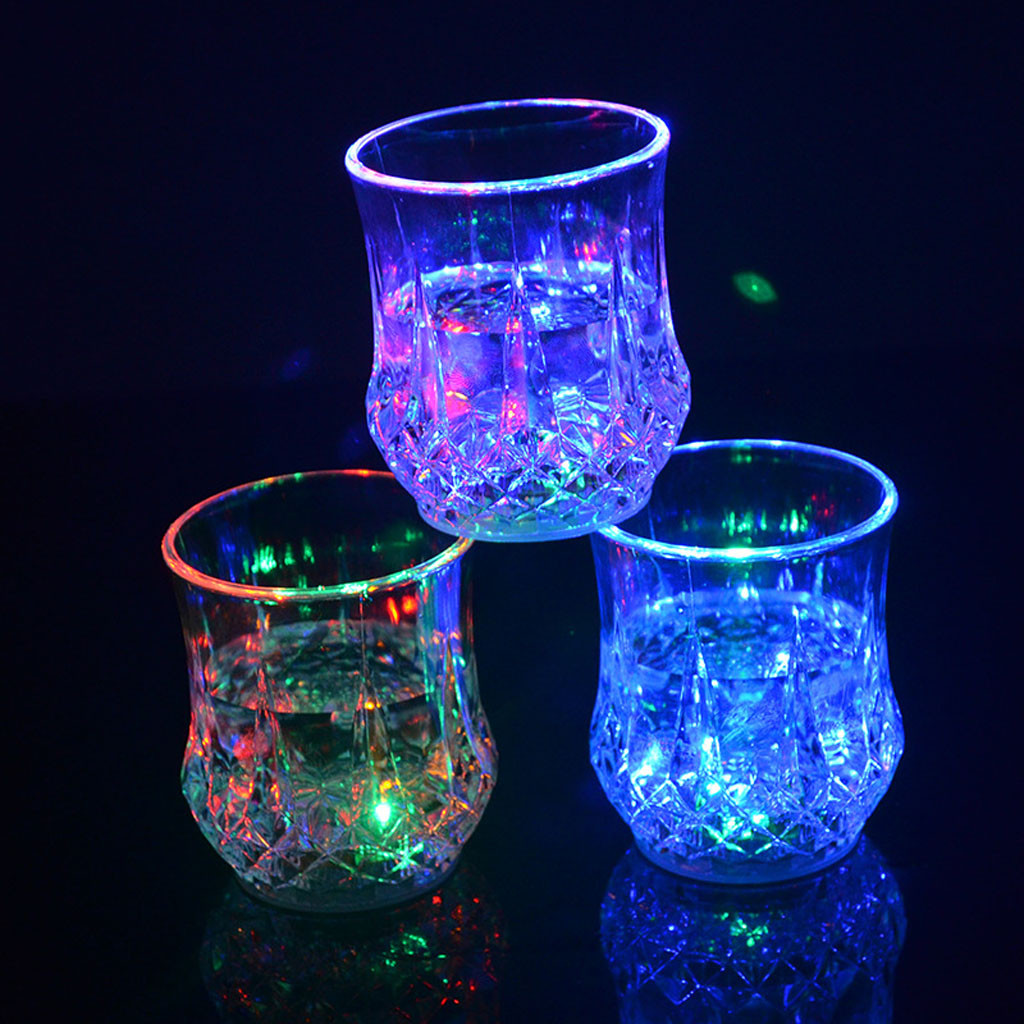 Wine In Beer Glass - Colored LED Glowing Drink Cup Induction