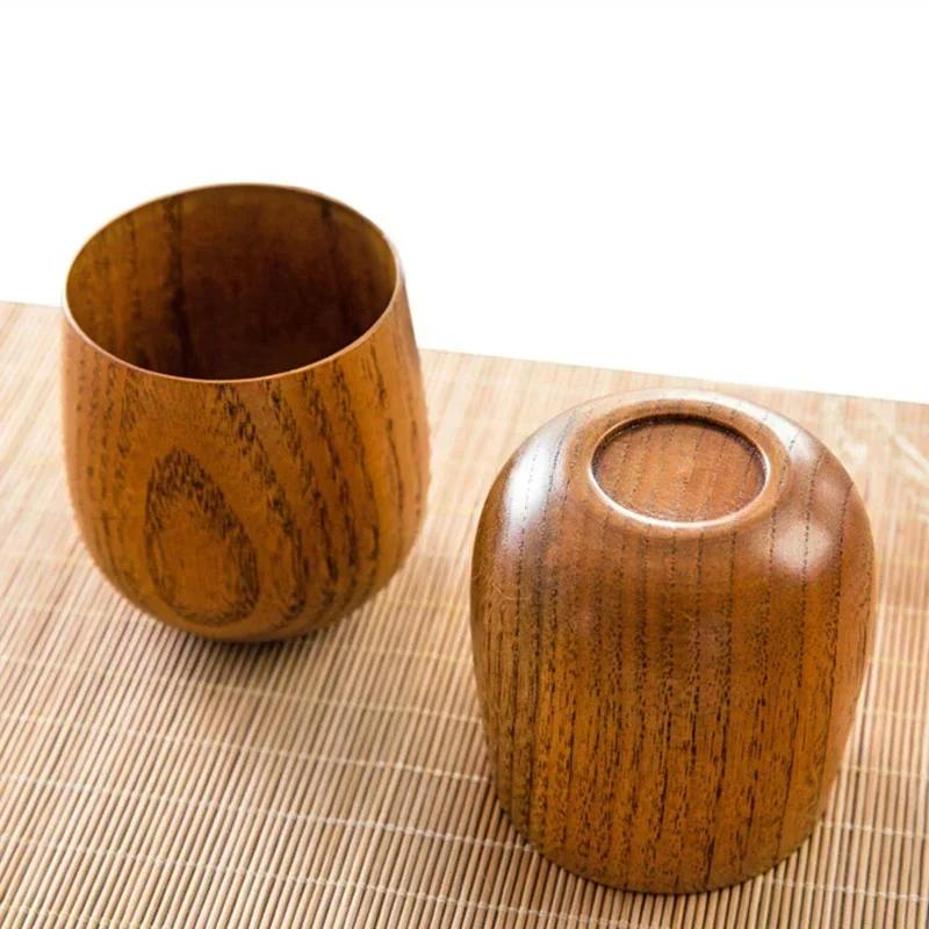 Wine Beer Coffee Drink - 1 Pcs Reusable Wooden Cup Environmentally