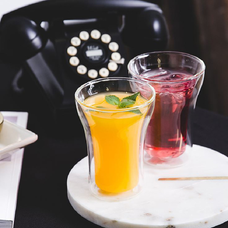 100/200/250ml Double Wall Glas - đánh giá và giá Wine Beer Coffee Drink
