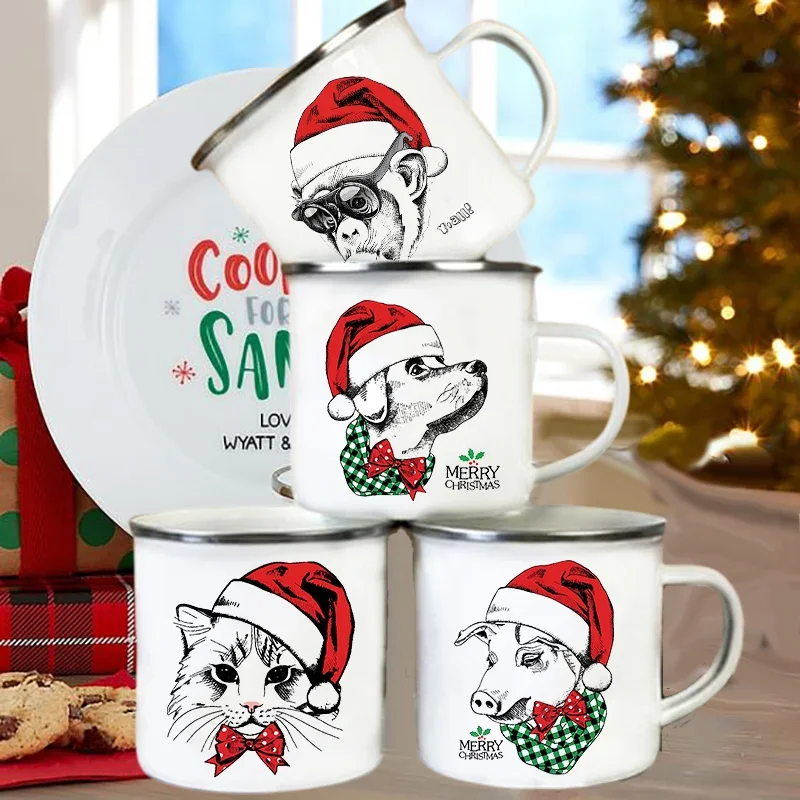 Handle Enamel Mugs Santa Hat A - đánh giá và giá Wine Beer Coffee Drink