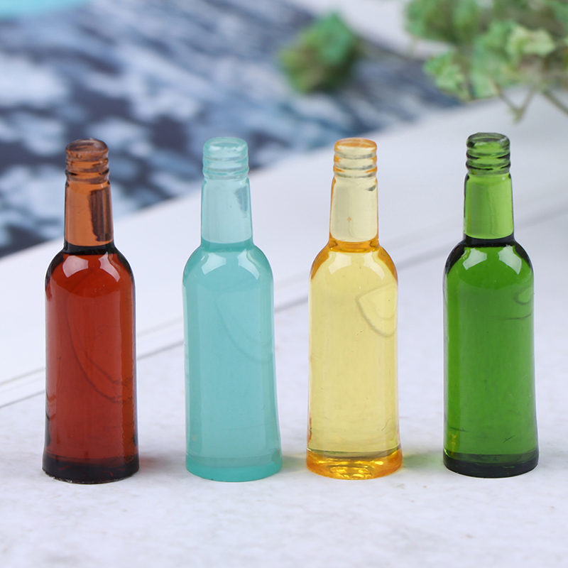 6pcs 1:12 Dollhouse Miniature  - đánh giá và giá Wine In Beer Bottle