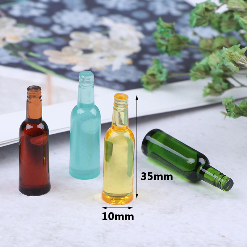 6pcs 1:12 Dollhouse Miniature  - đánh giá và giá Wine In Beer Bottle