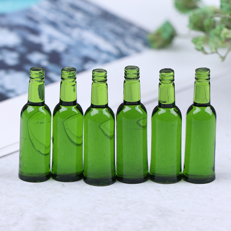 6pcs 1:12 Dollhouse Miniature  - đánh giá và giá Wine In Beer Bottle