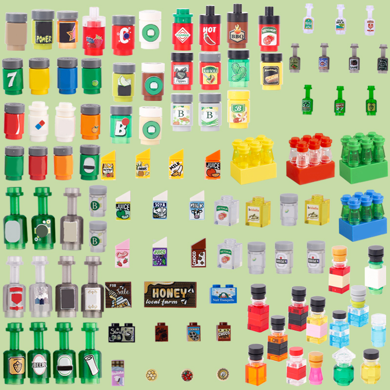 MOC City Street Figures Drink  - đánh giá và giá Wine Beer Supermarket