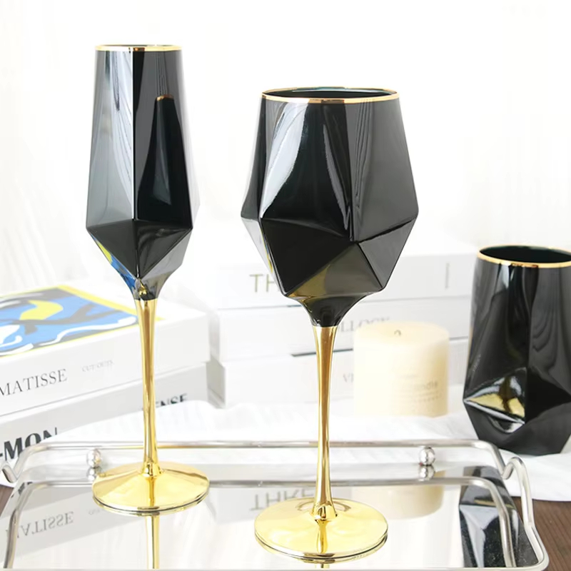 Pure Black Crystal Golden Edge - đánh giá và giá Wine In Beer Glass