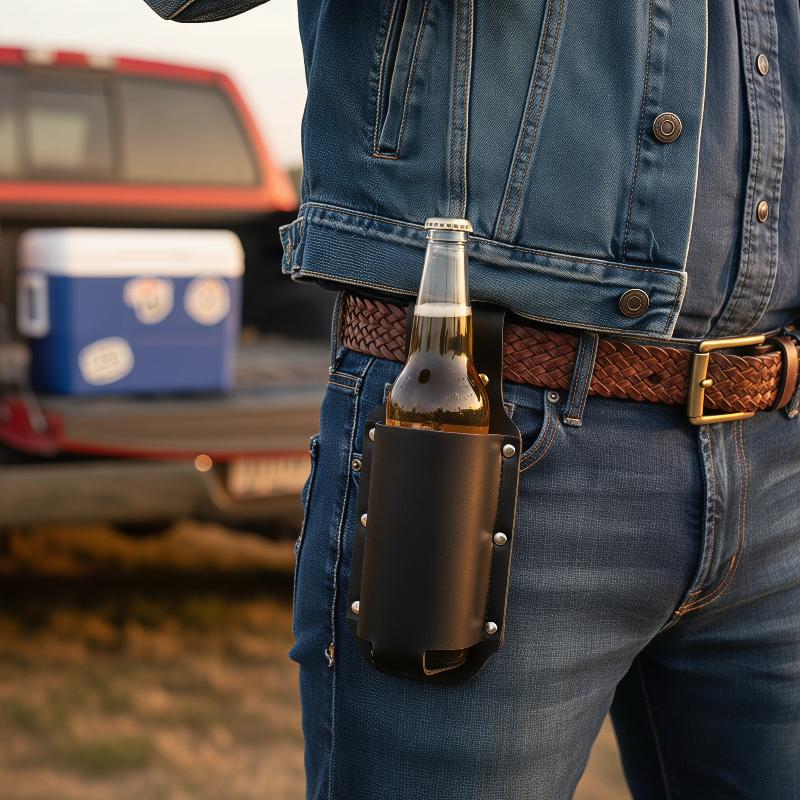 [J] 1Pcs Leather Beer Can Bott - đánh giá và giá Wine In Beer Bottle