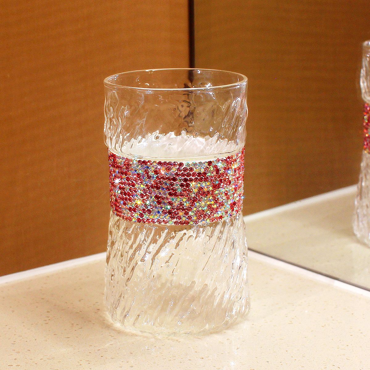 410ml Bling Diamond  Glass Cup - đánh giá và giá Wine Beer Coffee Drink