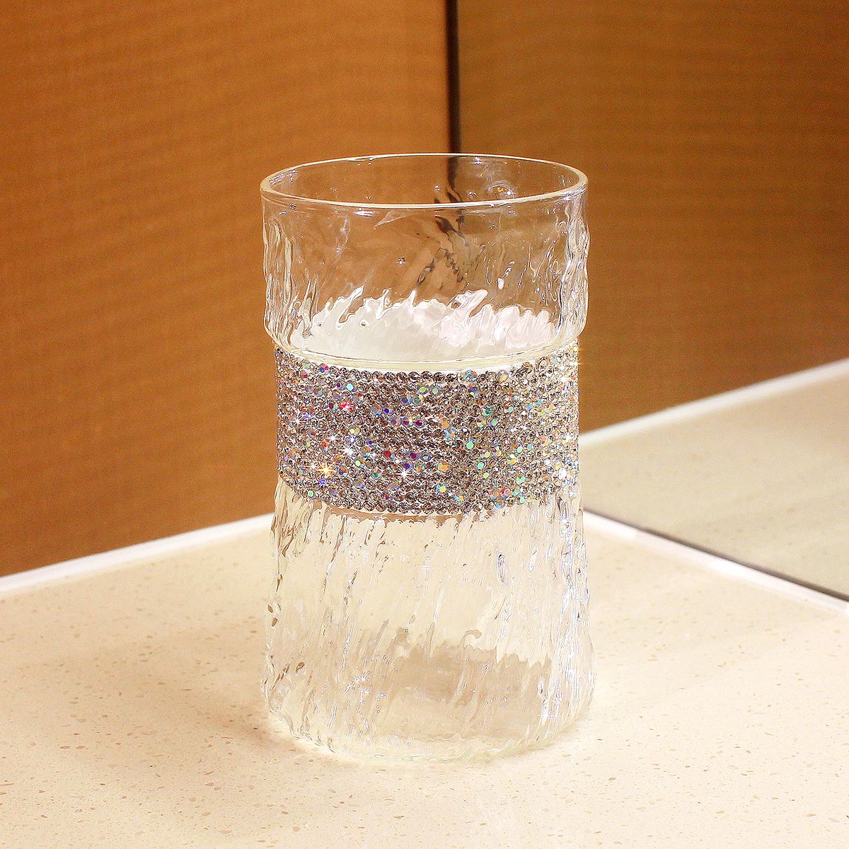410ml Bling Diamond  Glass Cup - đánh giá và giá Wine Beer Coffee Drink