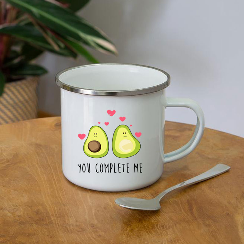 Cartoon You Complete Me Avocad - đánh giá và giá Wine Beer Coffee Drink