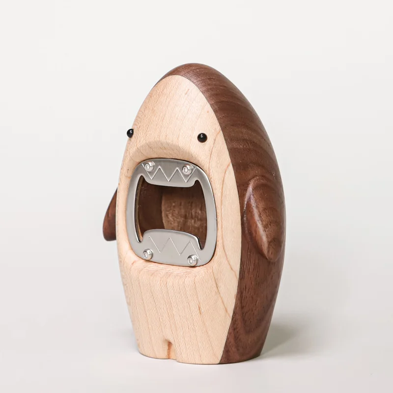 Creative Wooden Shark Ornament - đánh giá và giá Wine In Beer Bottle