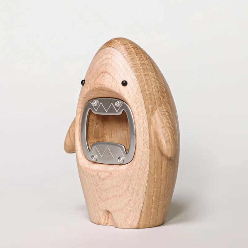 Creative Wooden Shark Ornament - đánh giá và giá Wine In Beer Bottle