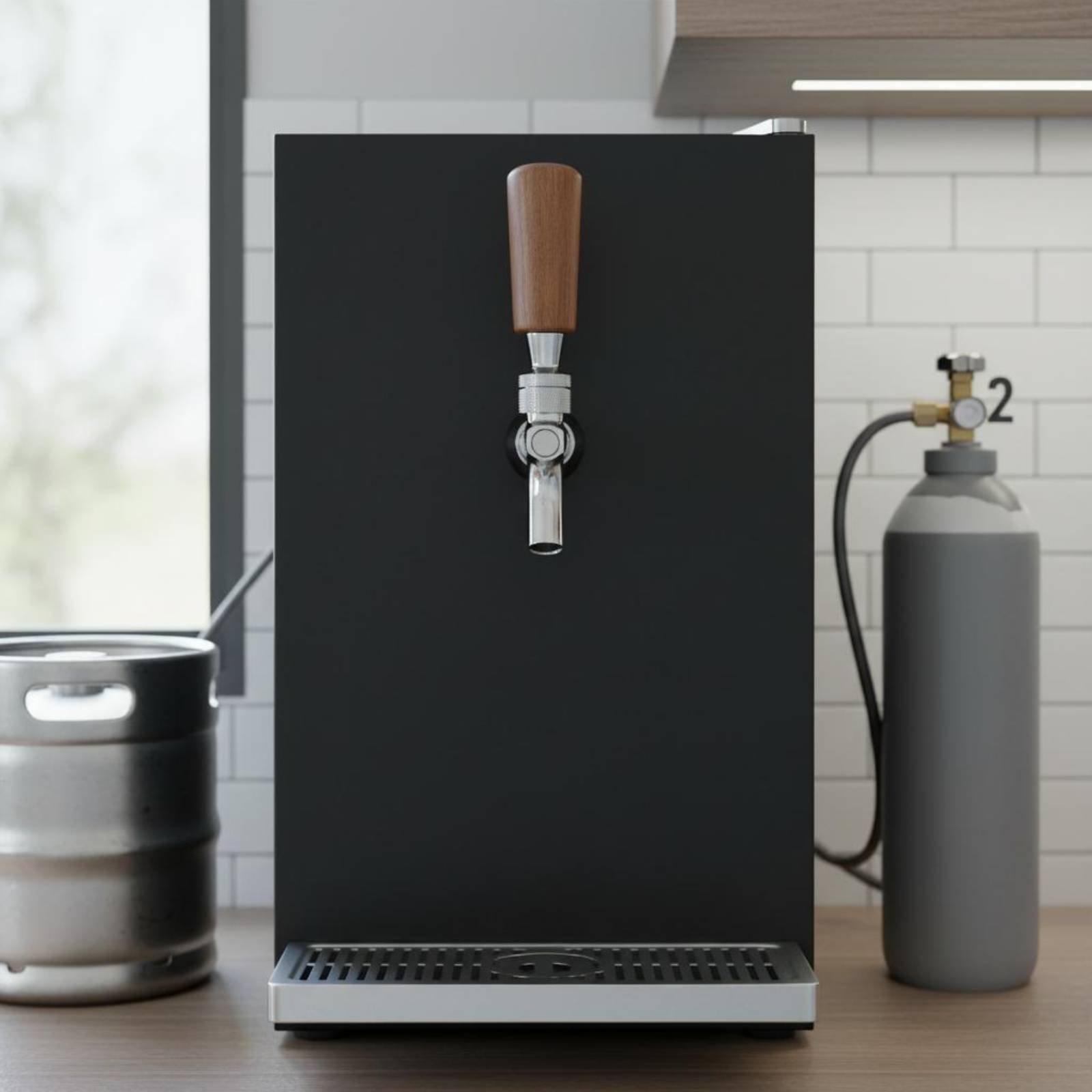 Short Wooden Beer Handle Solid - đánh giá và giá Wine Beer & More