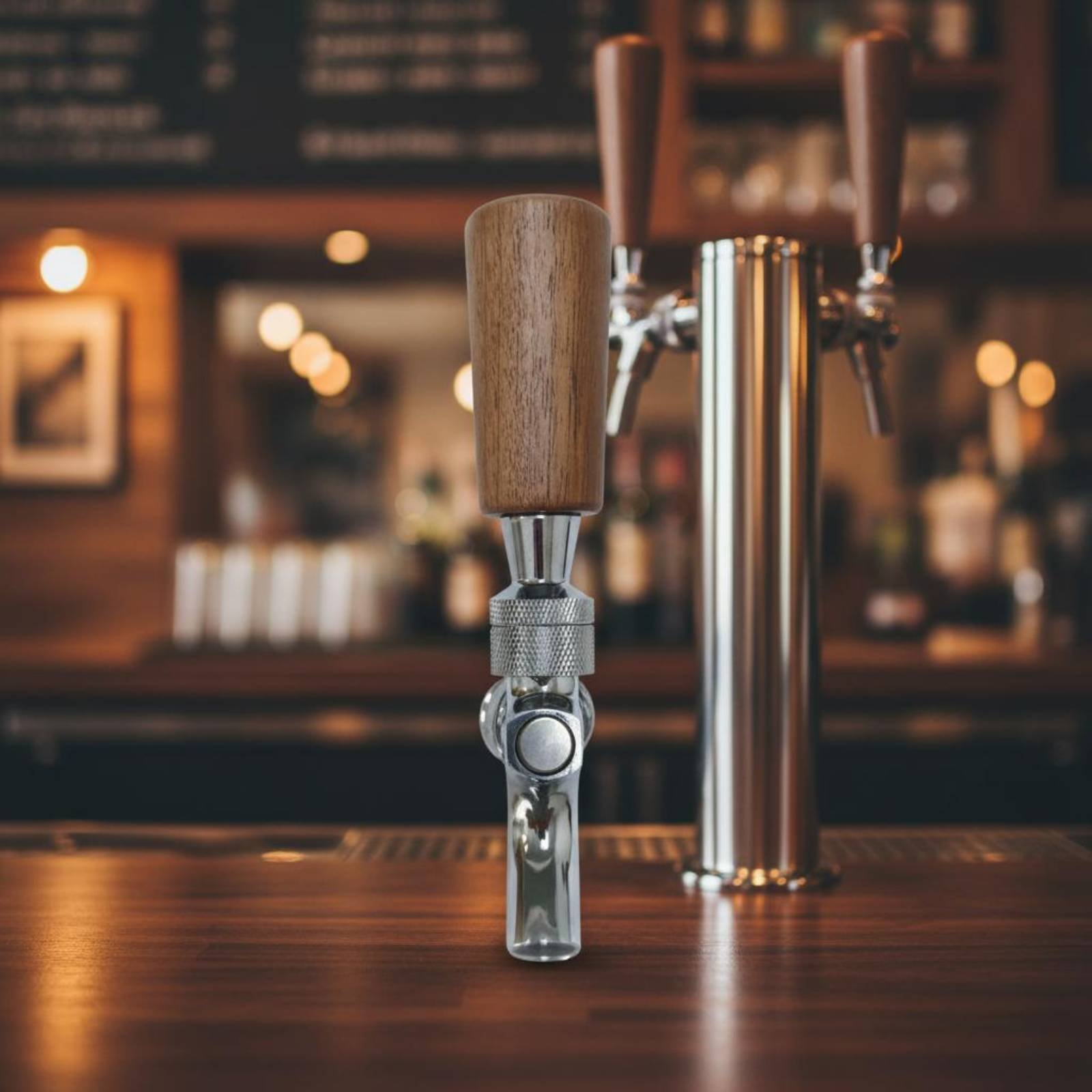 Short Wooden Beer Handle Solid - đánh giá và giá Wine Beer & More
