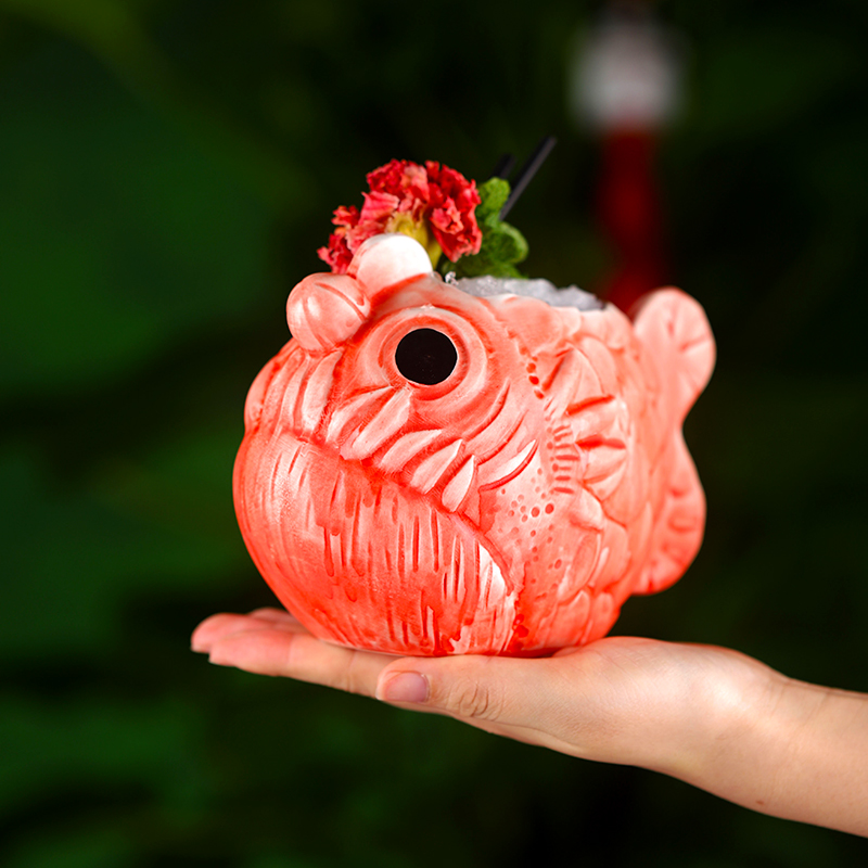 Aixiangru Ins Lưới Đỏ Piranha  - đánh giá và giá Wine In Beer Glass