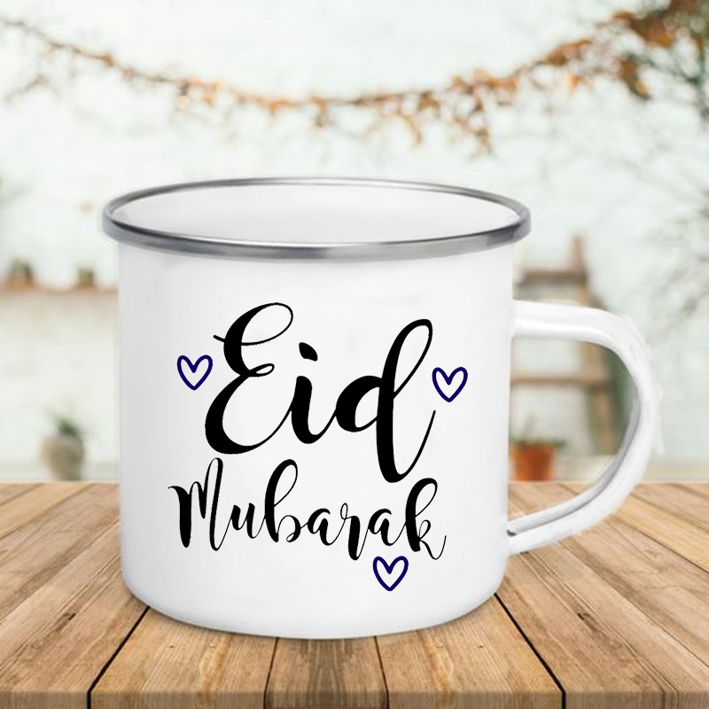 Happy Eid Moon Printed Creativ - đánh giá và giá Wine Beer Coffee Drink