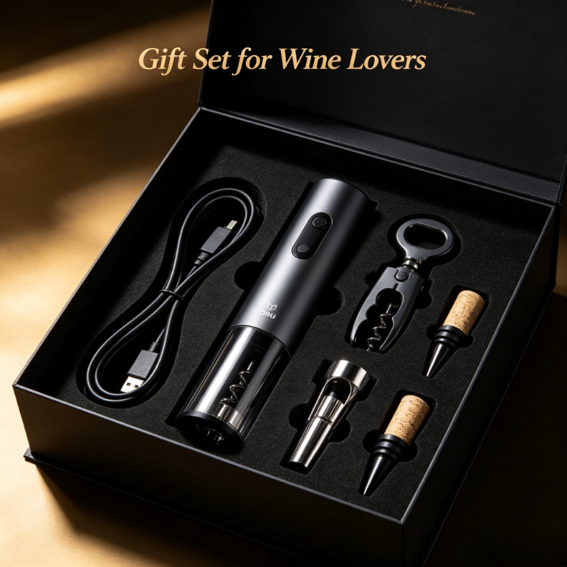 Deli Electric Wine Opener Set  - đánh giá và giá Wine Beer Deli