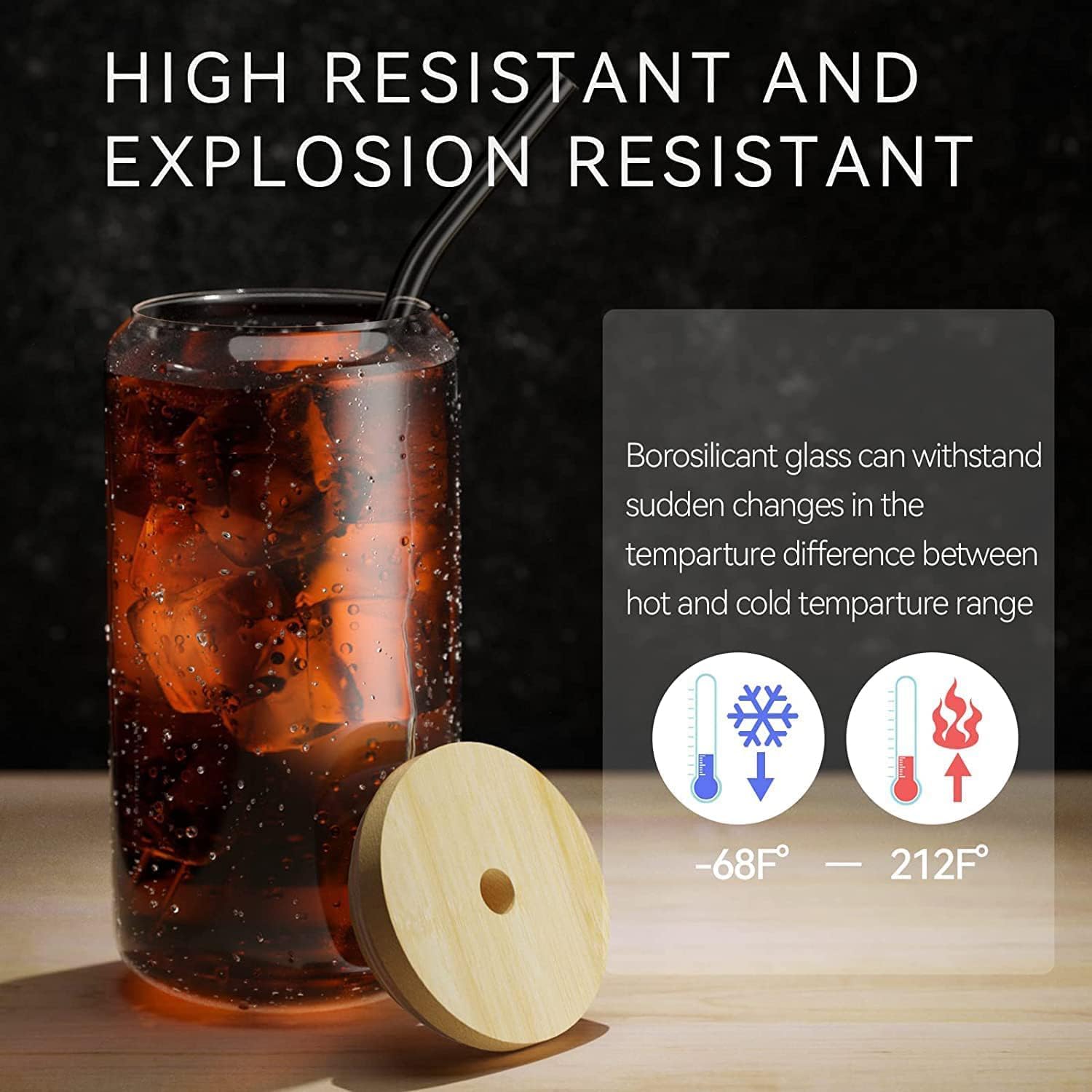 18.6oz 540ML Drinking Glasses  - đánh giá và giá Wine Beer Coffee Drink